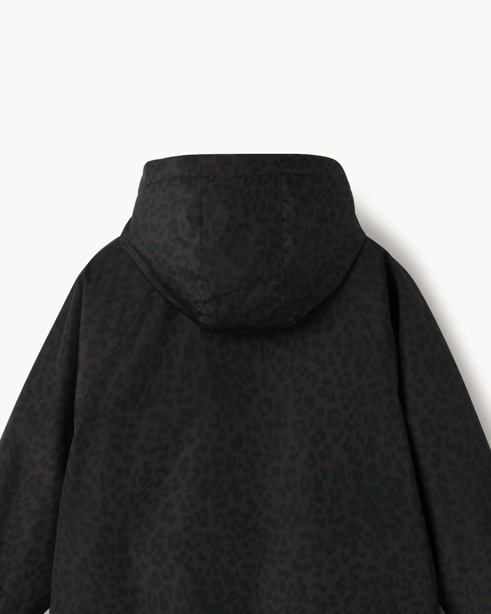 image 1 of F&F Active Girls EVERYWEATHER Waterproof All Weather Robe in Multi Brown