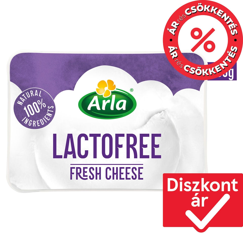 Arla friss zsíros laktózmentes krémsajt 200 g  1. kép