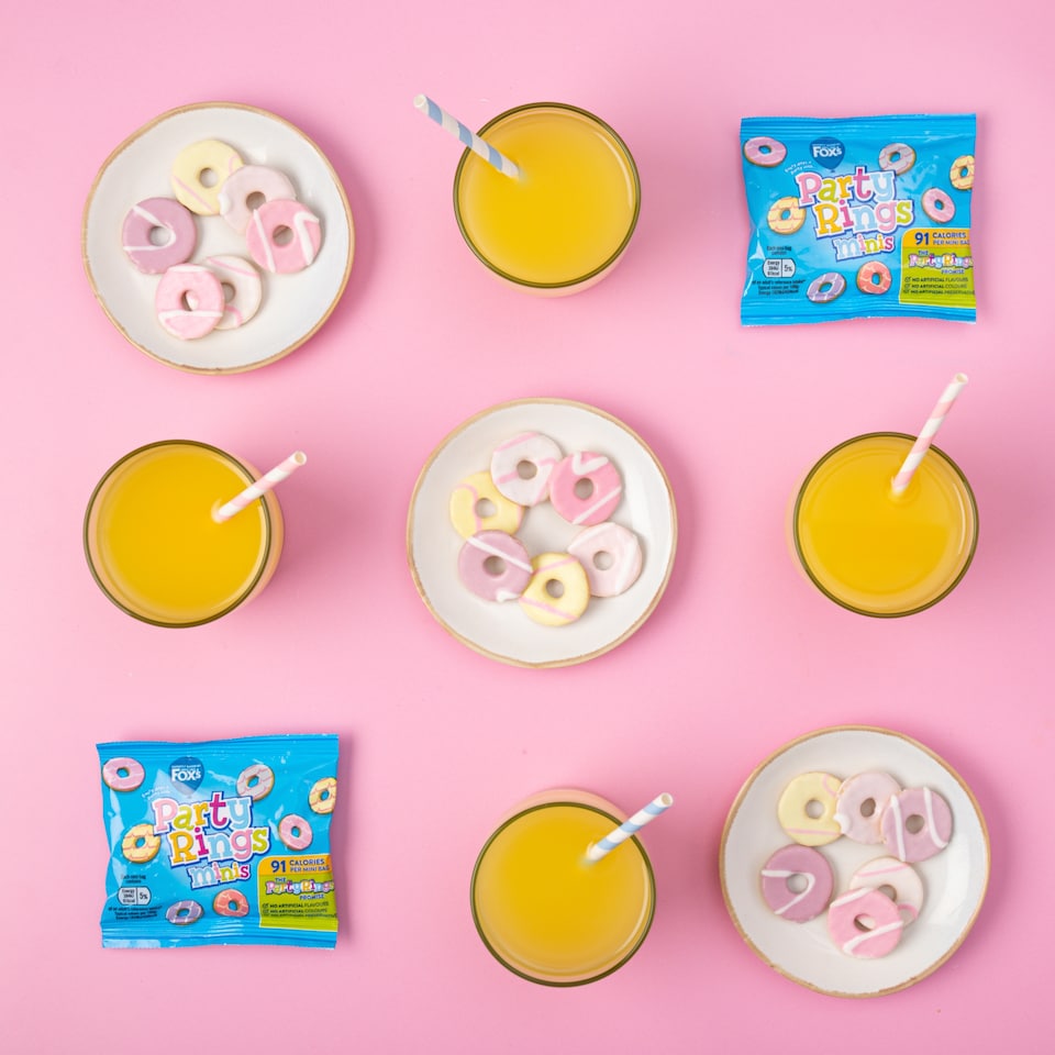 image 1 of Fox's Party Rings Mini Biscuits Multipack, 6 x 21g