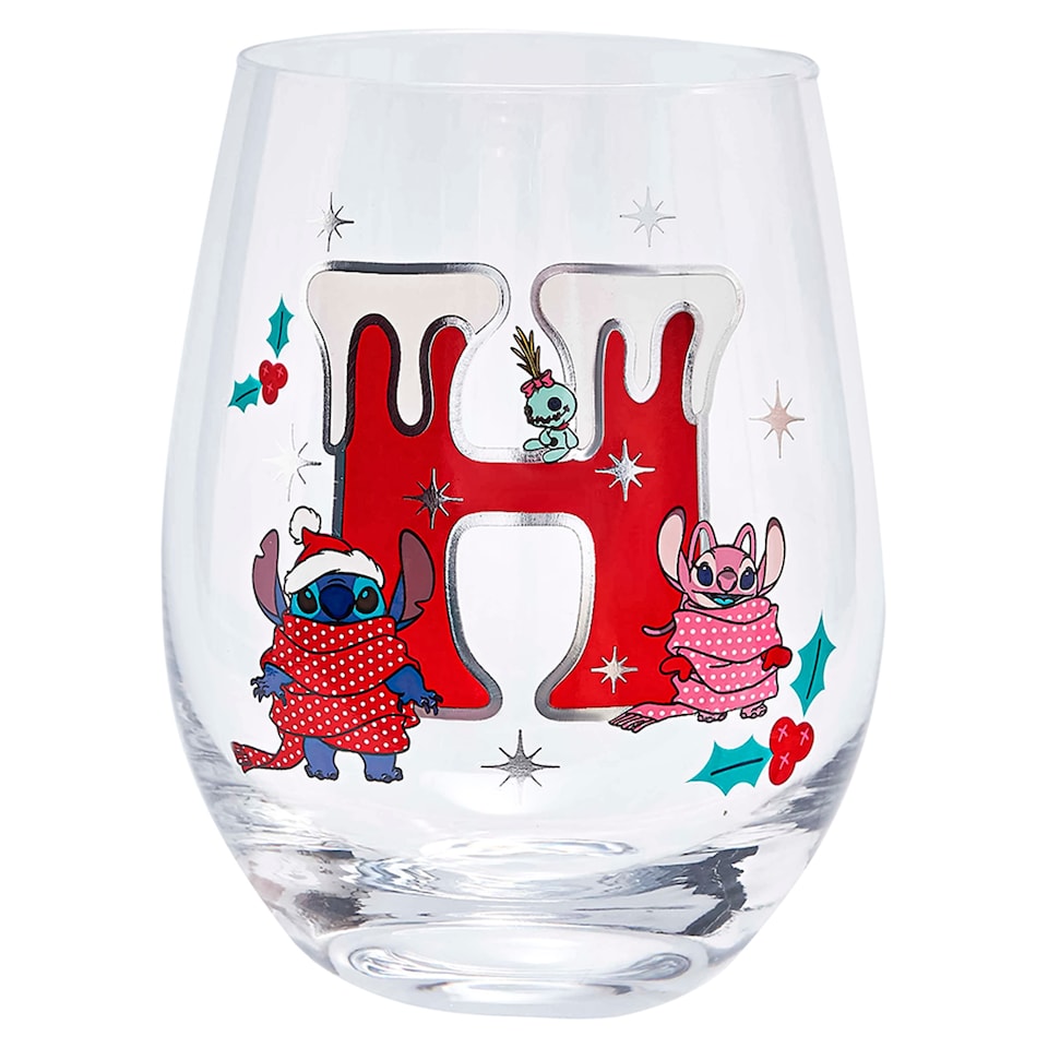 TESCO DISNEY STITCH STEMLESS GLASS H