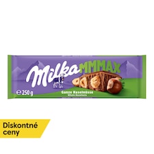 Milka Mmmax Milk Chocolate from Alpine Milk with Whole Hazelnuts 250 g