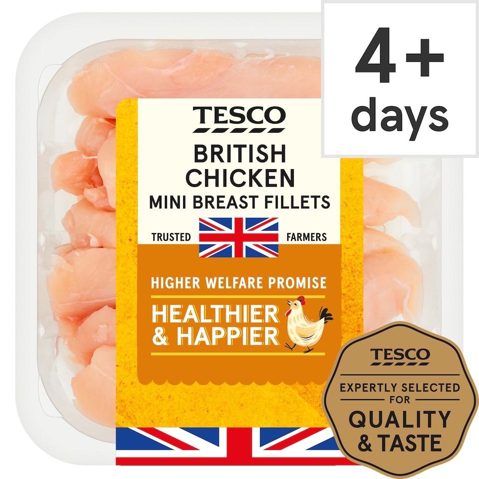 Tesco British Chicken Breast Mini Fillets 400G