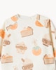 image 3 of F&F Baby Printed Long Sleeved Bib in White