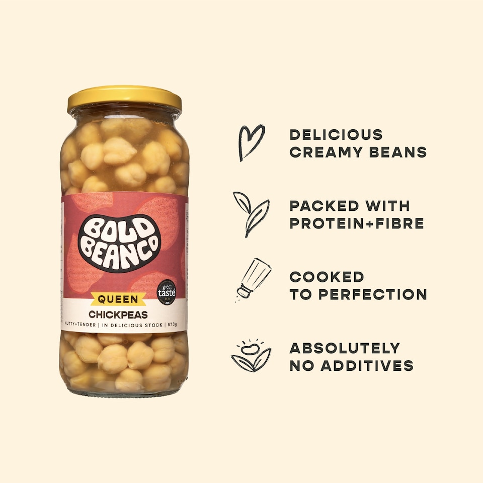 image 1 of Bold Bean Co Queen Chickpeas 570g