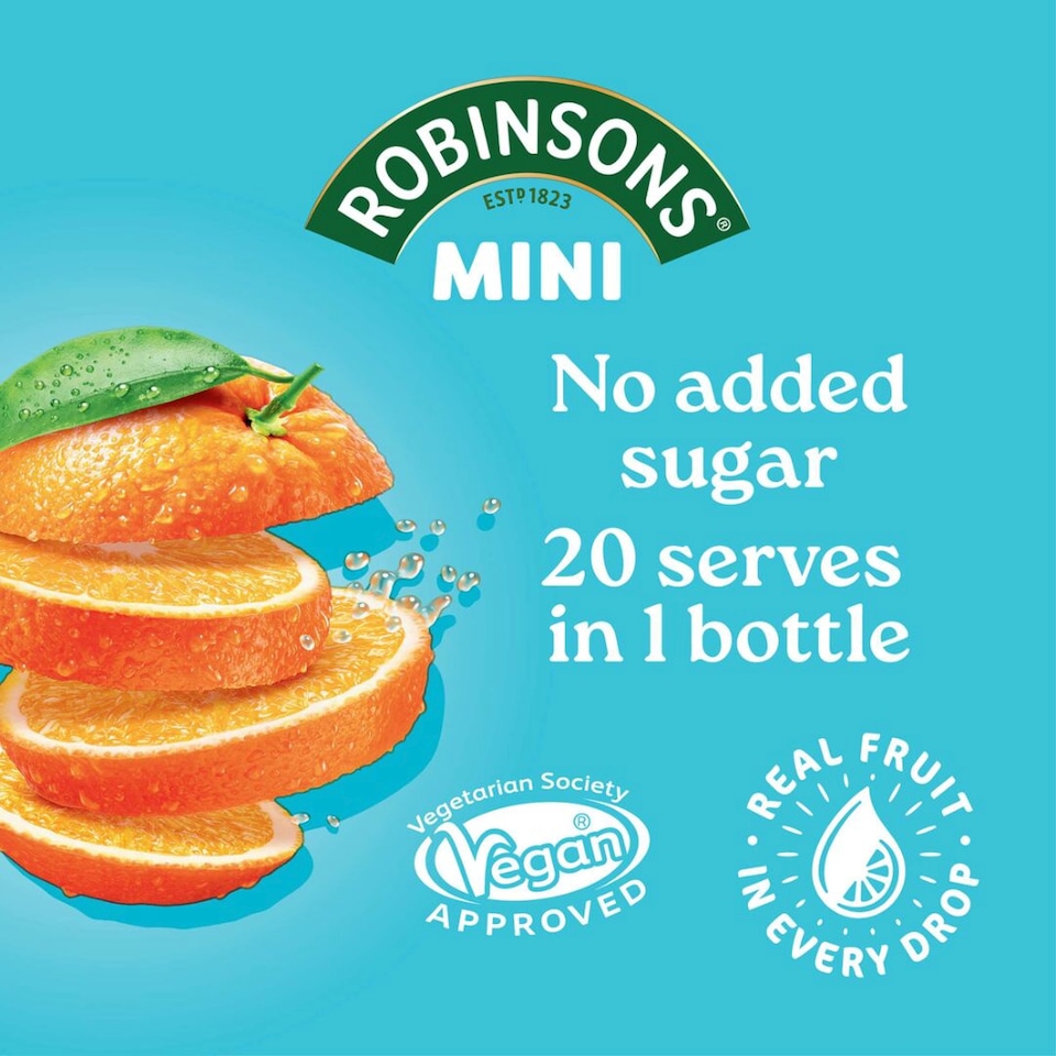 image 1 of Robinsons Mini Orange On-The-Go Squash 66ml