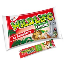 WILDLIFE CHOOBS STRAWBERRY 6X40G