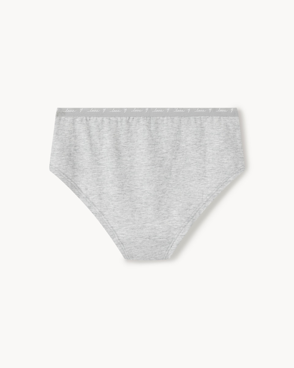 image 1 of F&F Girls 7-Pack Cotton Rich Love Shorts in Multi