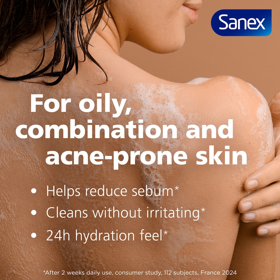 image 1 of Sanex Expert Skin Health+ Skin Therapy Oily Skin Body Wash 450ml