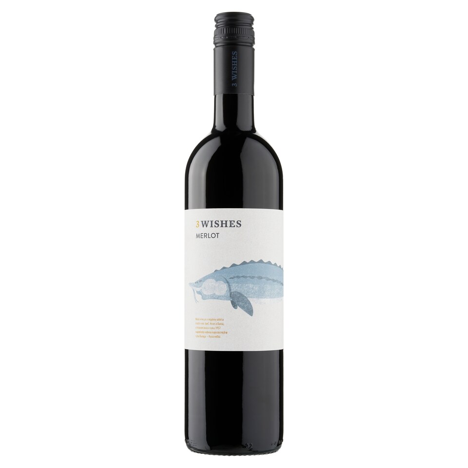 image 1 of 3 Wishes Merlot víno suché červené 0,75 l