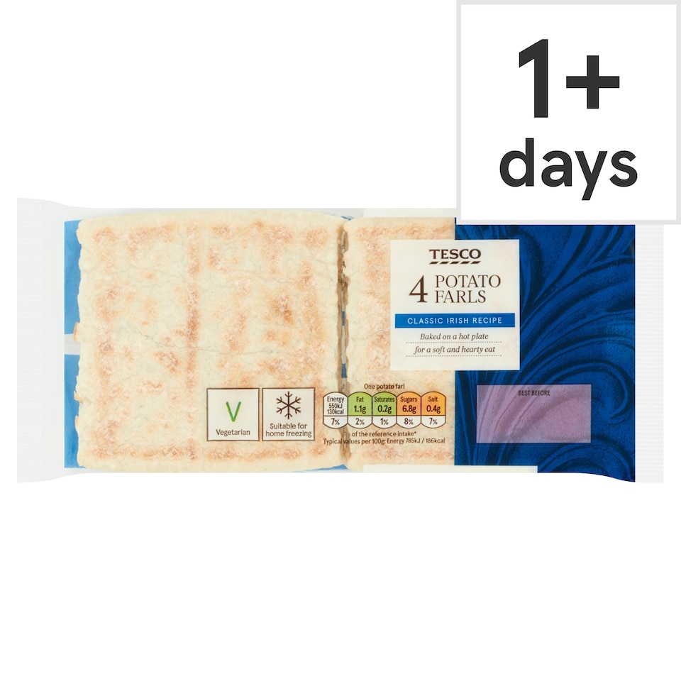 Tesco Potato Farls 4 Pack