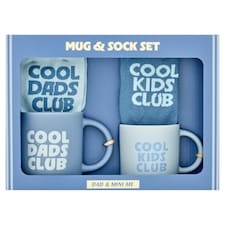 Tesco Father's Day Daddy & Mini Me, Mug & Sock Gift Set