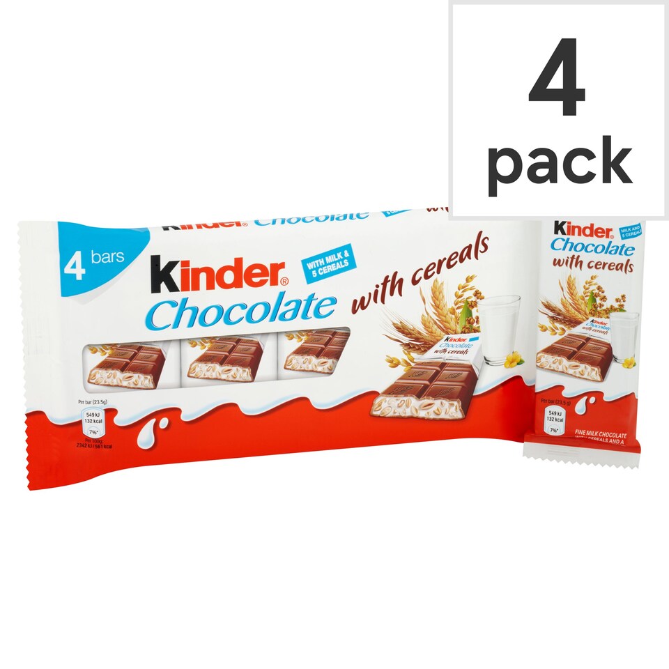 image 1 of Kinder Chocolate Cereal4 Pack 94G