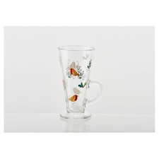 Tesco Robin glass latte 