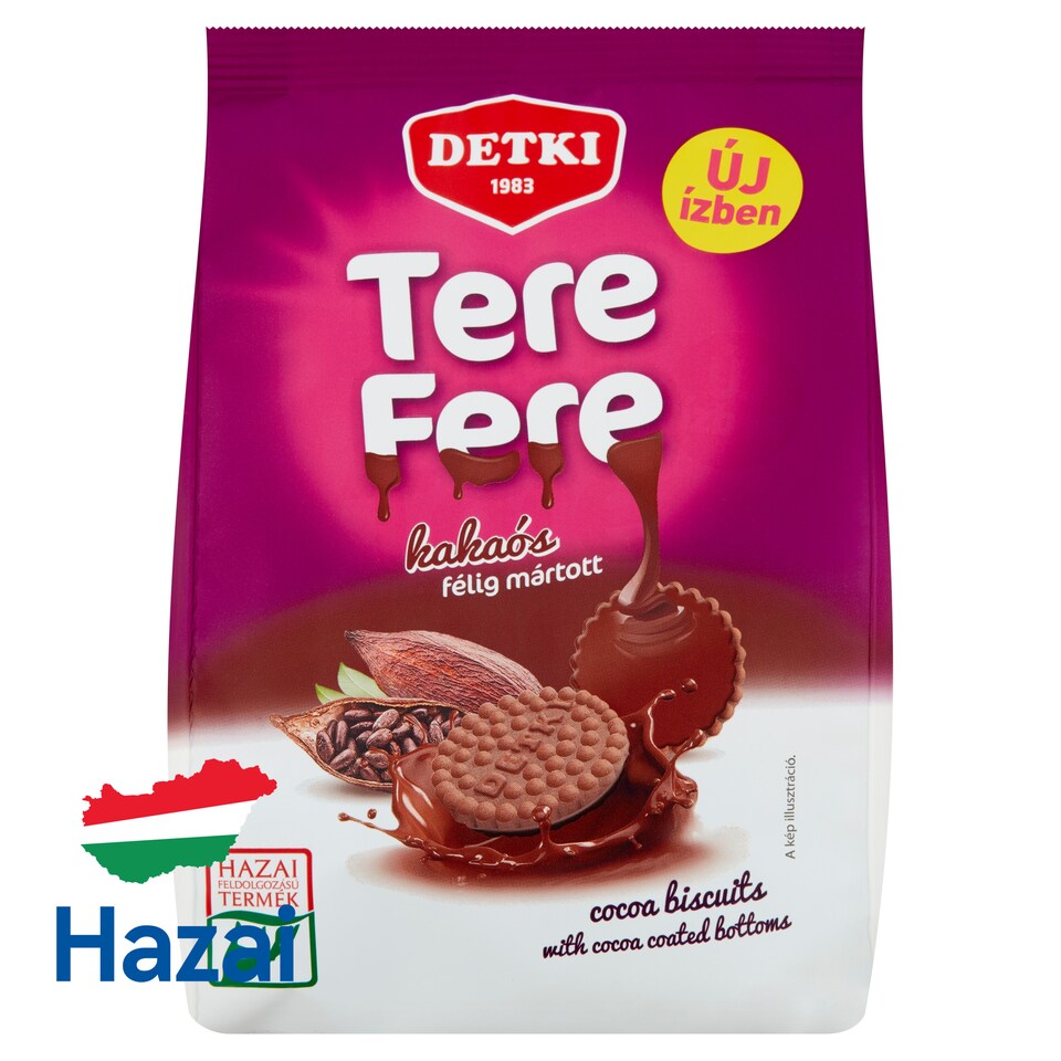 Detki Tere-fere kakaós omlós keksz étbevonóval 150 g  1. kép