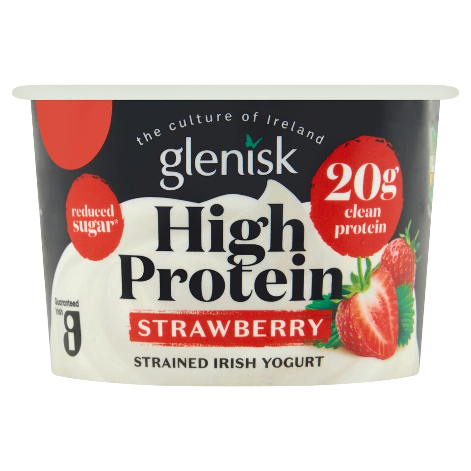 Glenisk High Protein Strawberry Strained Irish Yogurt 215g