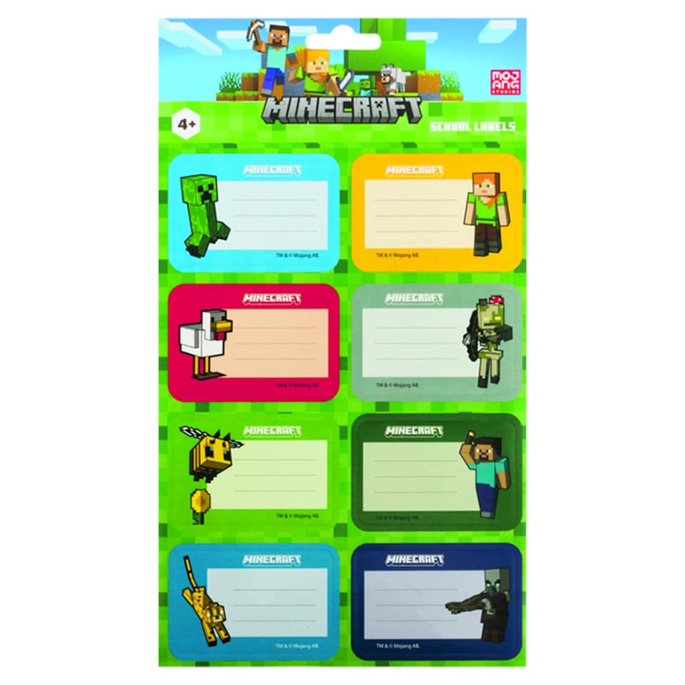 Minecraft Stickers for Notebooks 24 pcs