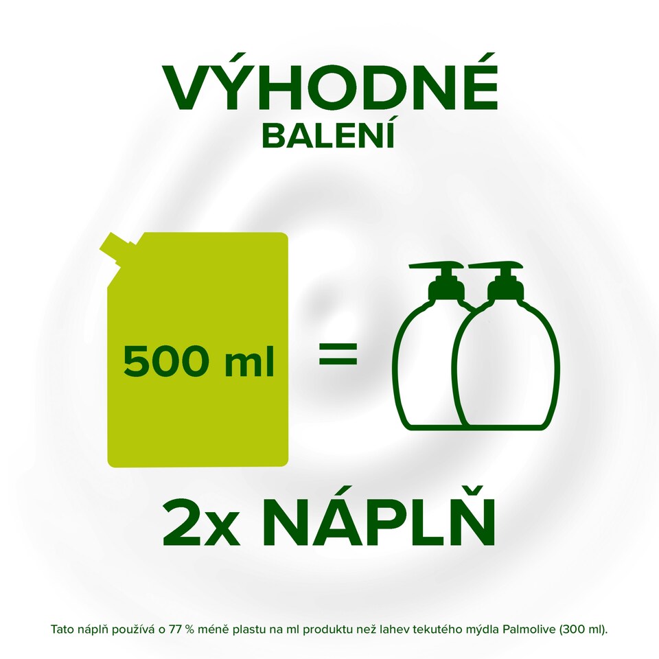 Obrázek 1 pro produkt Palmolive Naturals Coconut & Milk tekuté mýdlo náhradní náplň 500 ml