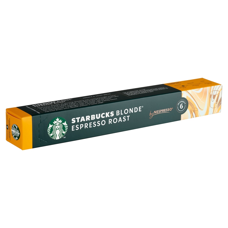 Starbucks by Nespresso Blonde Espresso Ground Roasted Coffee Capsules 10 pcs 53 g