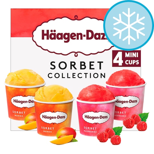 Haagen Dazs Sorbet I/Crm Collctn 4x100ml Tesco Groceries