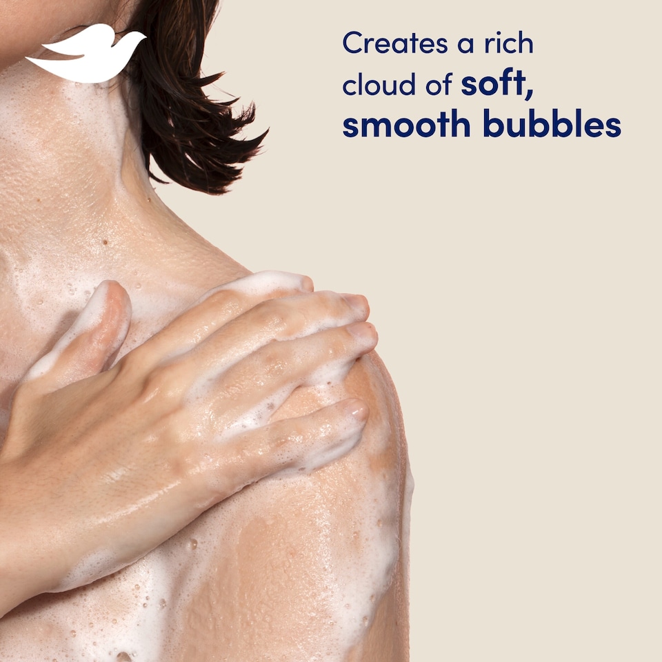 image 1 of Dove Caring Bath Shea Butter & Vanilla Bath Soak Bubble Bath 450ml