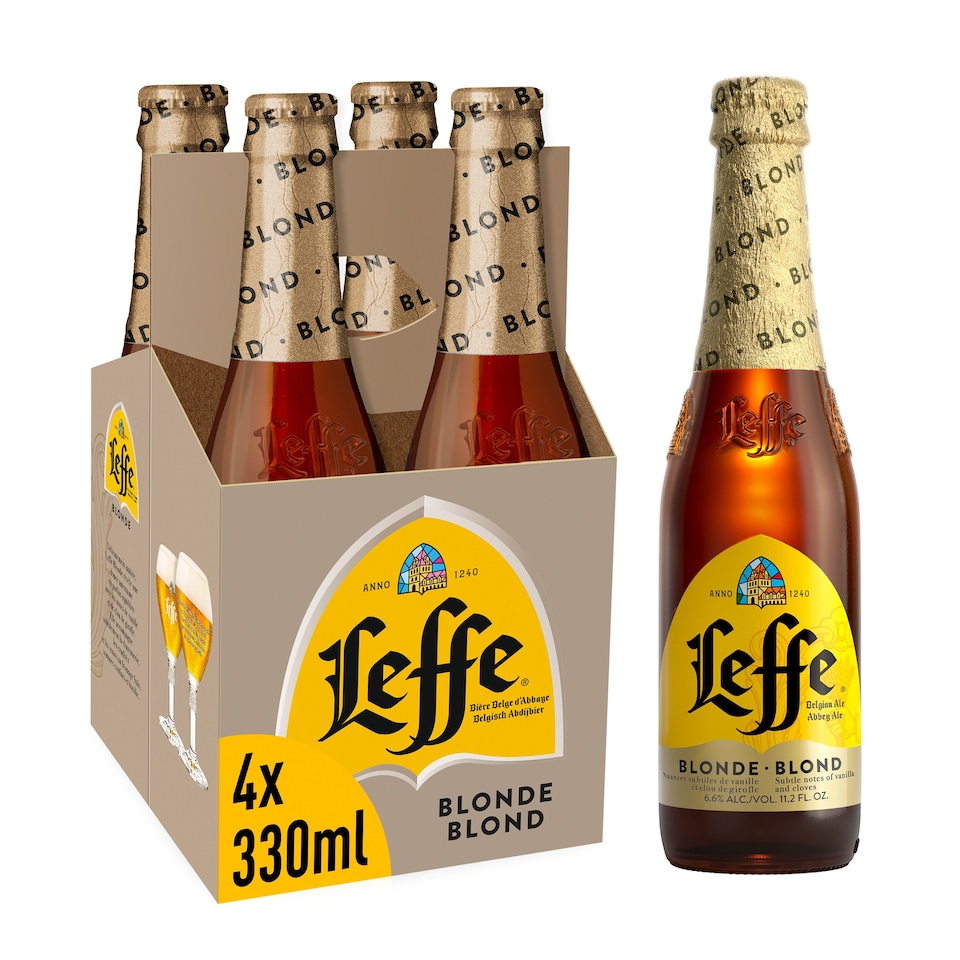 Leffe Blonde 4X330ml Bottle