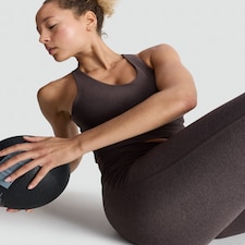 F&F Active Soft Touch Yoga Co-ord Leggings in Brown
