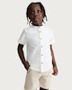 image 3 of F&F Boys Pure Cotton Grandad Collar Shirt in White