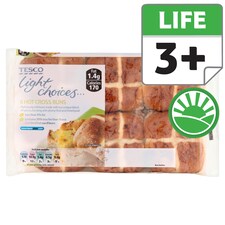 Tesco 6 Reduced Fat Hot Cross Buns