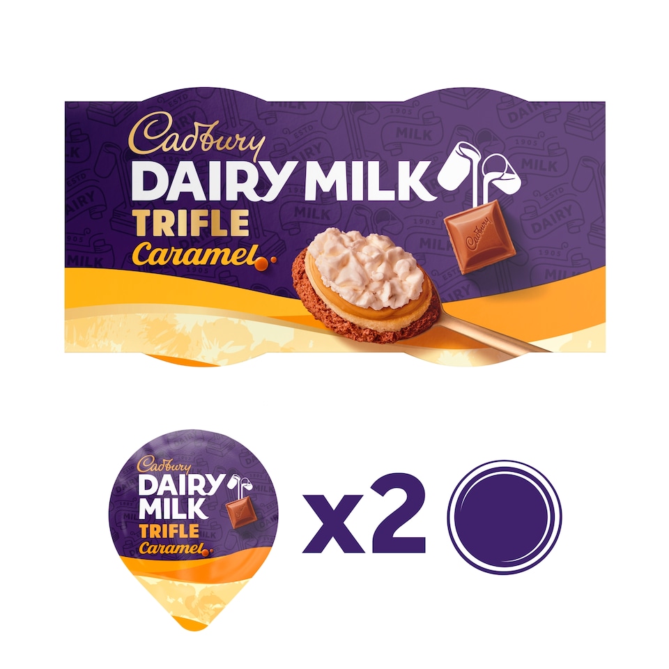 image 1 of Cadbury Dairy Milk Caramel Layers of Joy 2x90g