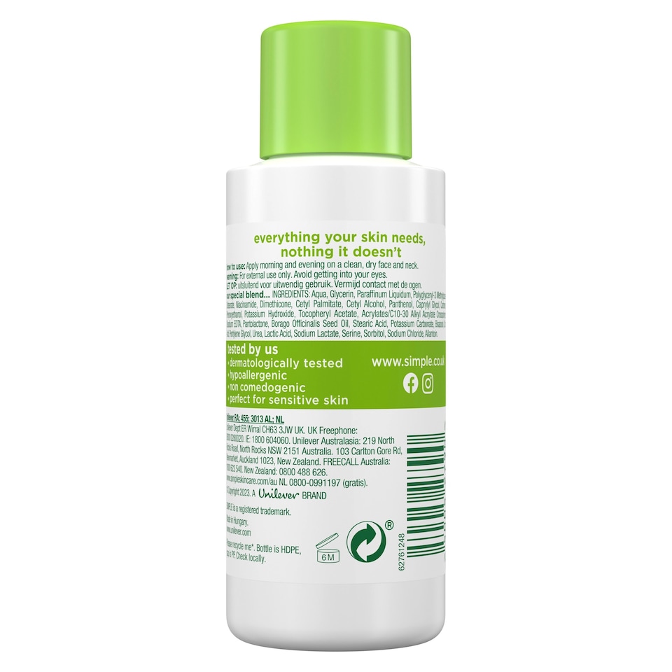 image 1 of Simple Kind To Skin Hydrating Light Moisturiser 50Ml