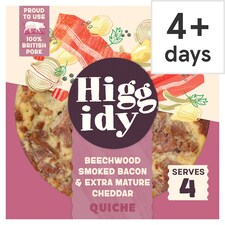 Higgidy Beechwood Smoked Bacon & Mature Cheddar Quiche