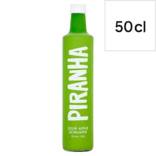 Piranha Sour Apple Schnapps 12% 50 CL