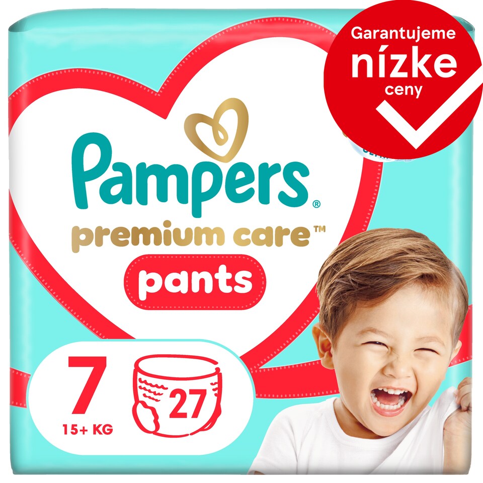 image 1 of Pampers Premium Care Pants Size 7, 27 Diapers, 15kg+