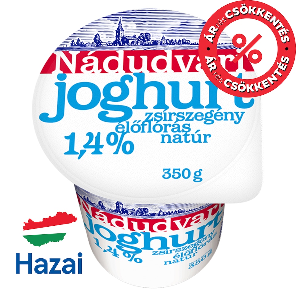 Nádudvari Low-Fat Unflavoured Yoghurt with Live Cultures 1,4% 350 g