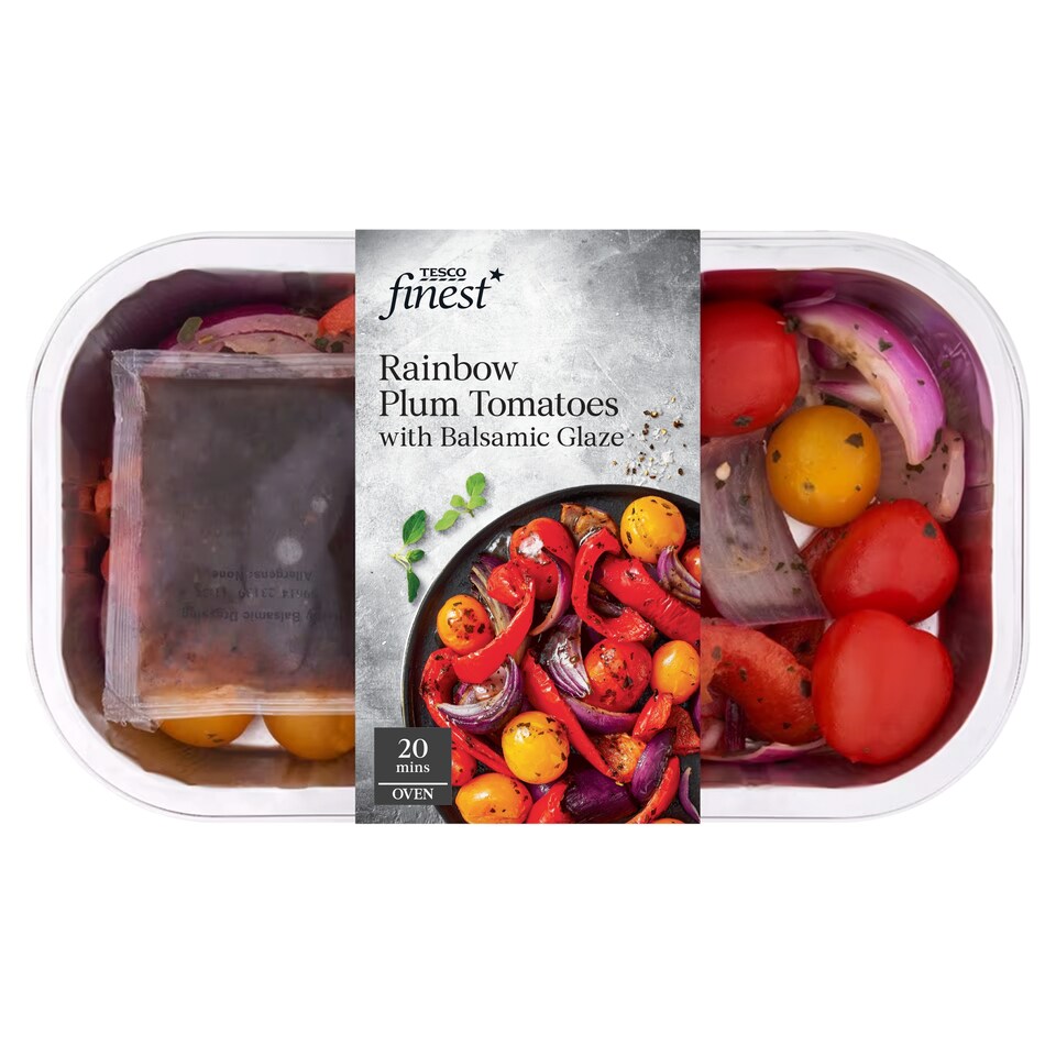 Tesco Finest Rainbow Plum Tomatoes In Balsamic Glaze 340G