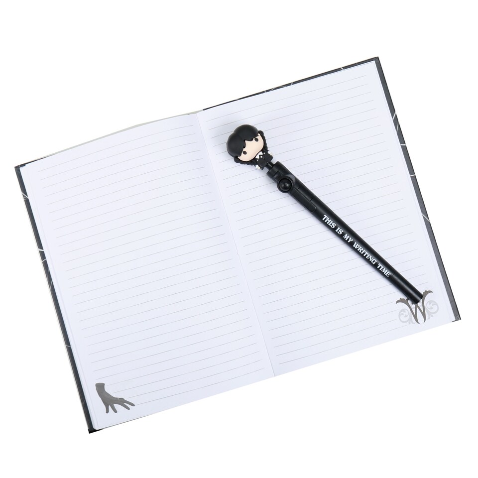 image 1 of Wednesday Notebook & Fidget Pen Christmas Gift
