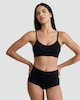 image 2 of F&F 3-Pack Bonded High Waisted Knickers in Black