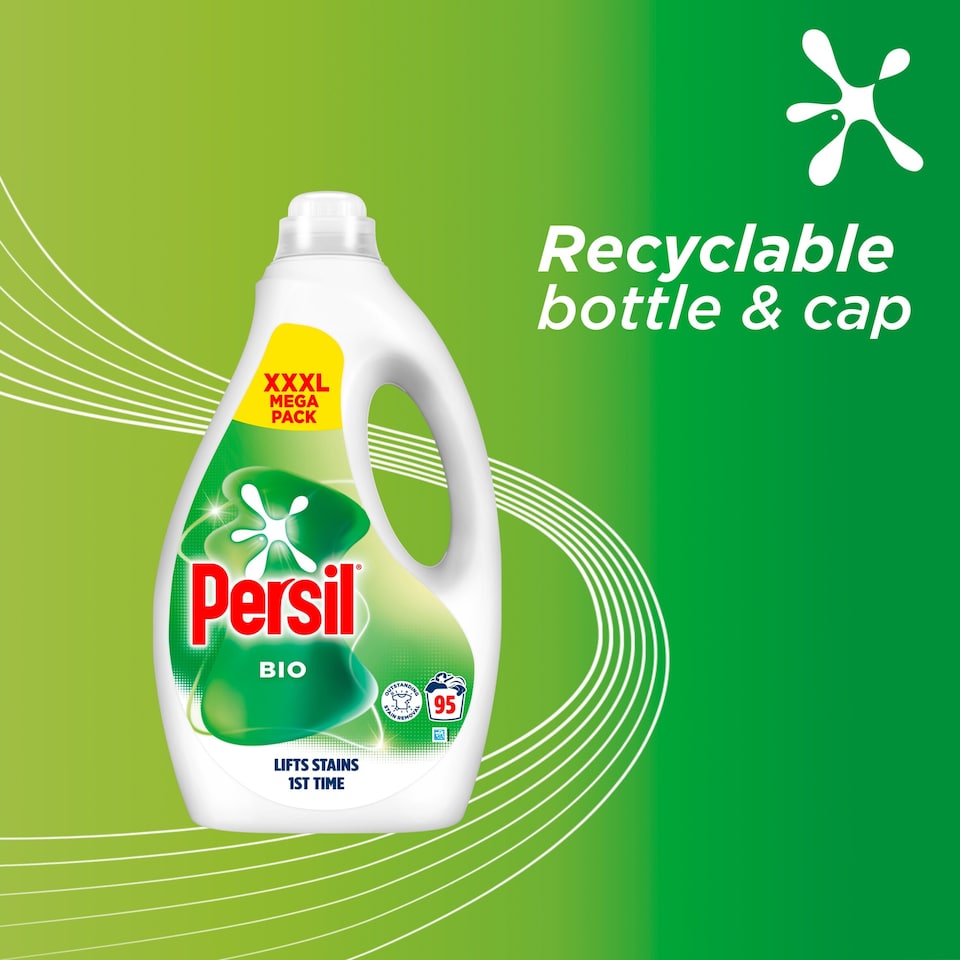 image 1 of Persil Bio Laundry Washing Liquid Detergent 95 Washes 2565ml