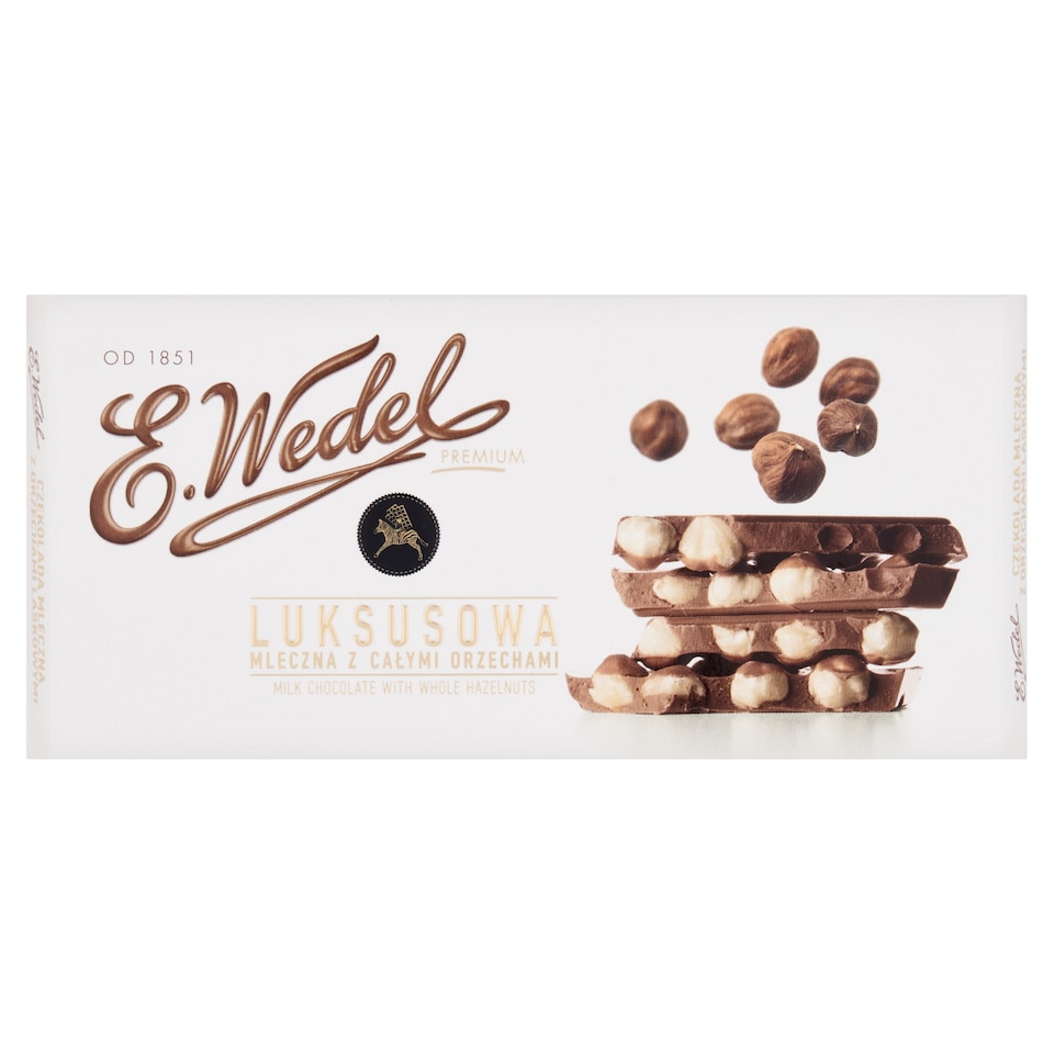 image 1 of E.Wedel Milk Chocolate With Hazelnuts 100G
