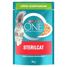 Purina ONE Sterilised kapsička pre mačky morčacie v šťave 85 g