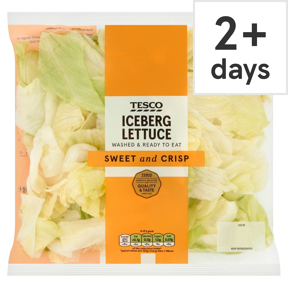 image 1 of Tesco Iceberg Lettuce 200G