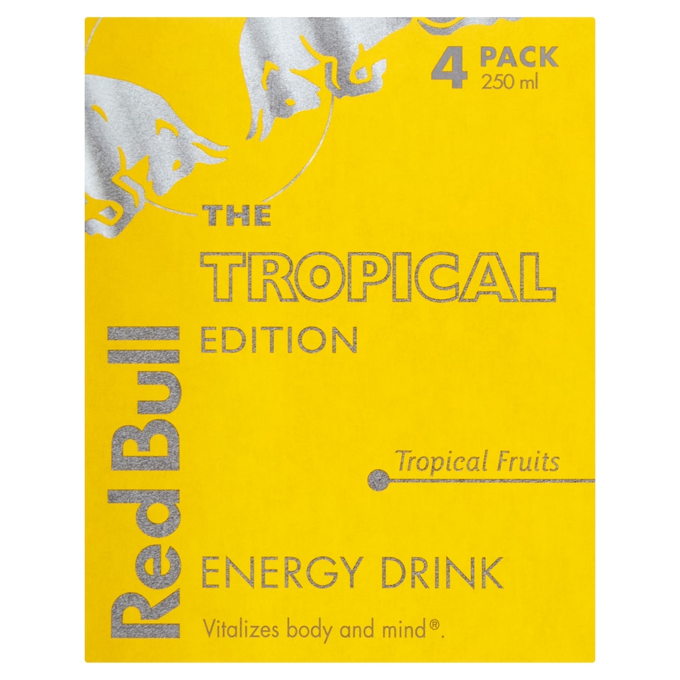 Red Bull Tropical Fruits Energy Drink 4 x 250ml