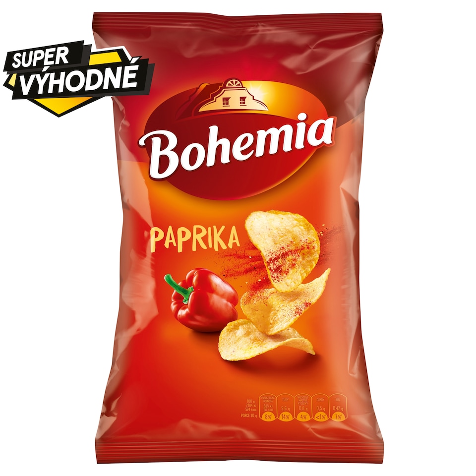 Bohemia Chips paprika 130g