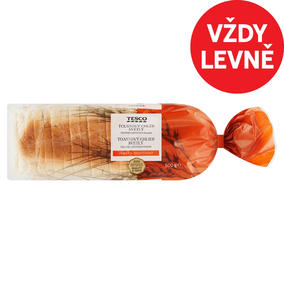 Tesco Toustový chléb světlý 500g