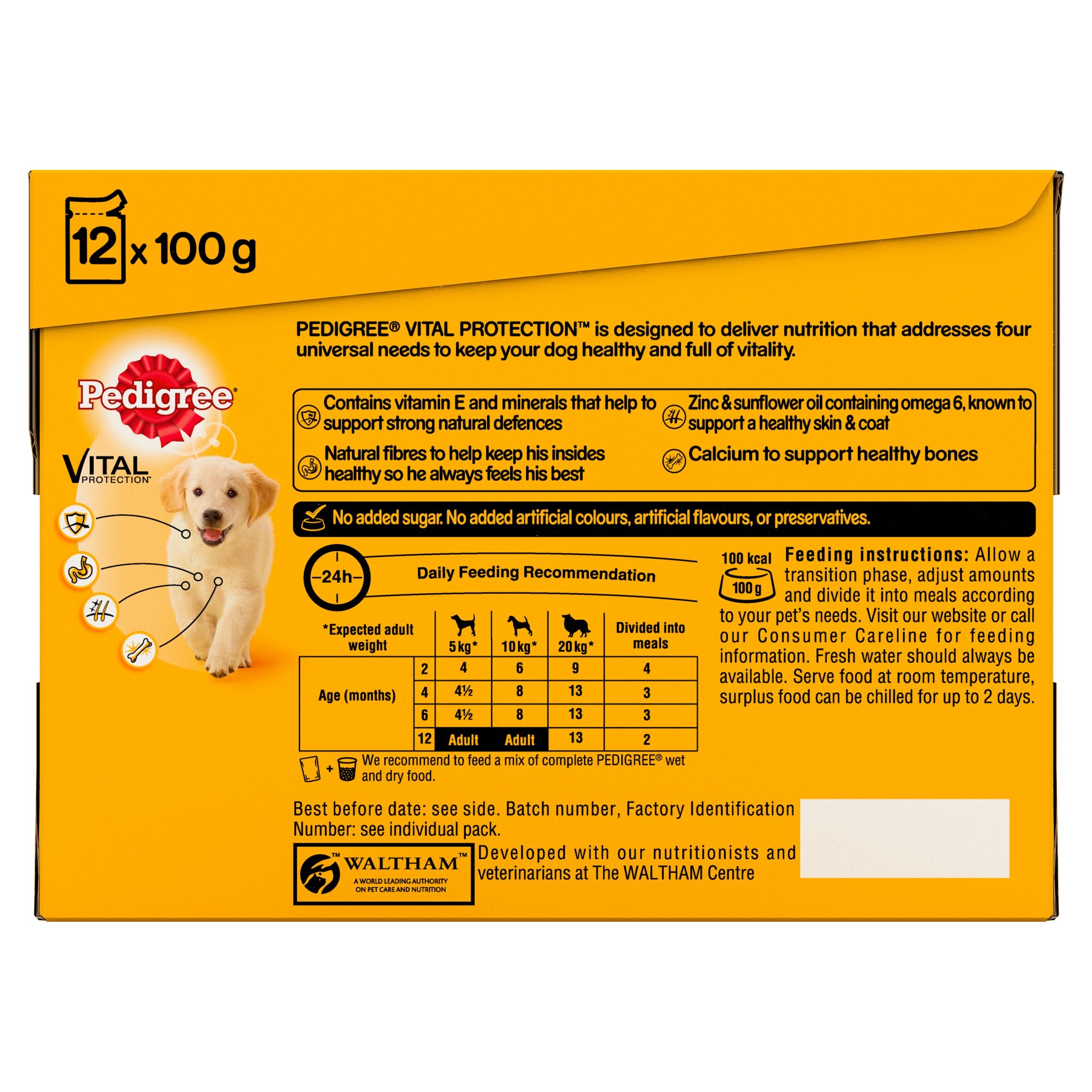 pedigree puppy pouches feeding guide