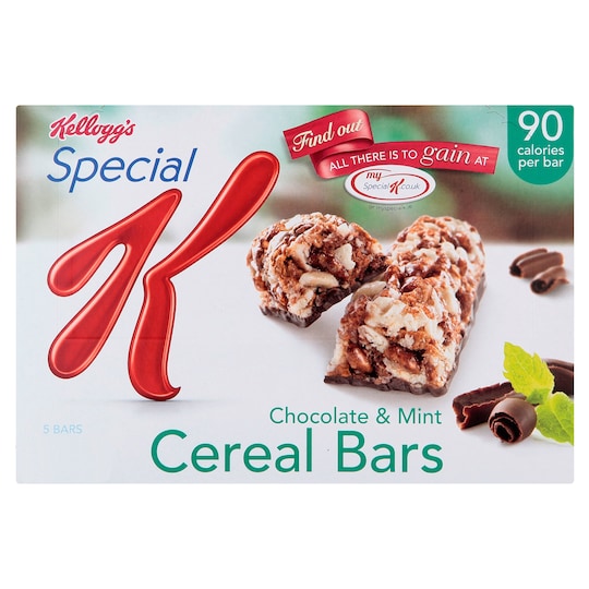 Kelloggs Special K Chocolate And Mint Bars 5X22g Tesco Groceries