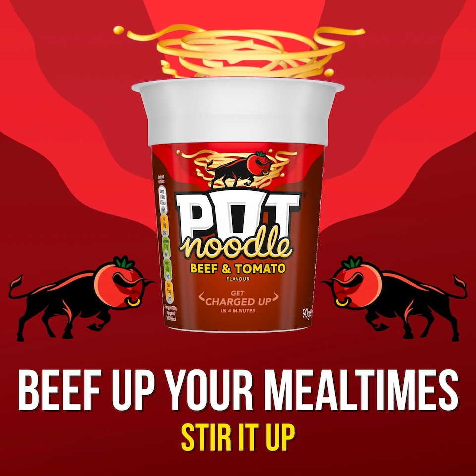 image 1 of Pot Noodle Beef & Tomato Instant Noodles 90g