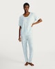 image 1 of F&F Star Print Cuffed Leg Pyjama Trousers in Multi Blue