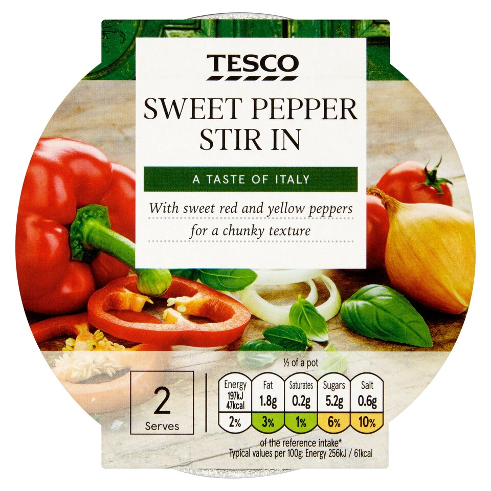 Tesco Stir In Sweet Pepper Pasta Sauce 155G