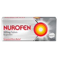 Nurofen Targeted Pain Relief Ibuprofen 200mg Tablets 12 Pack